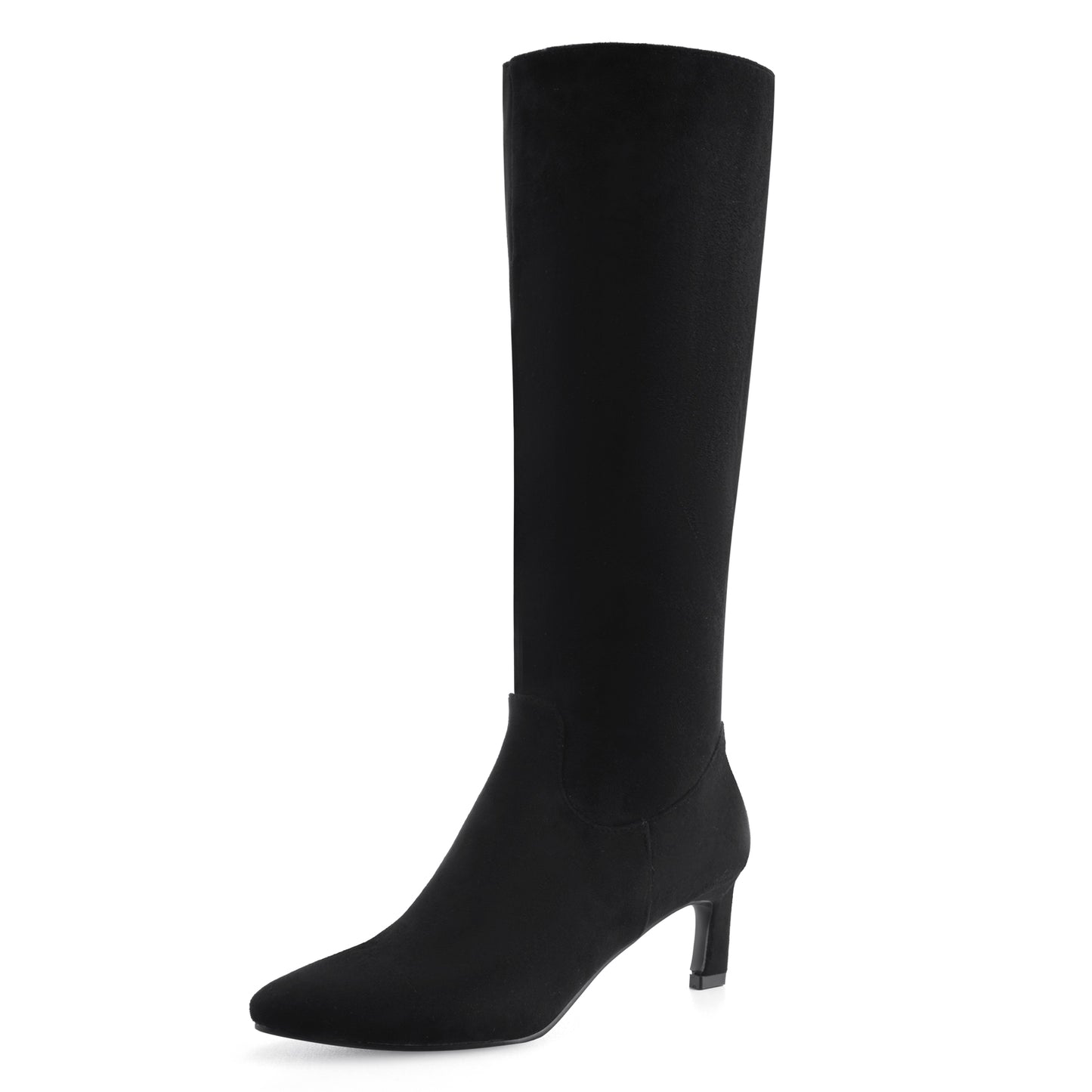Kitten Heel Knee High Boots