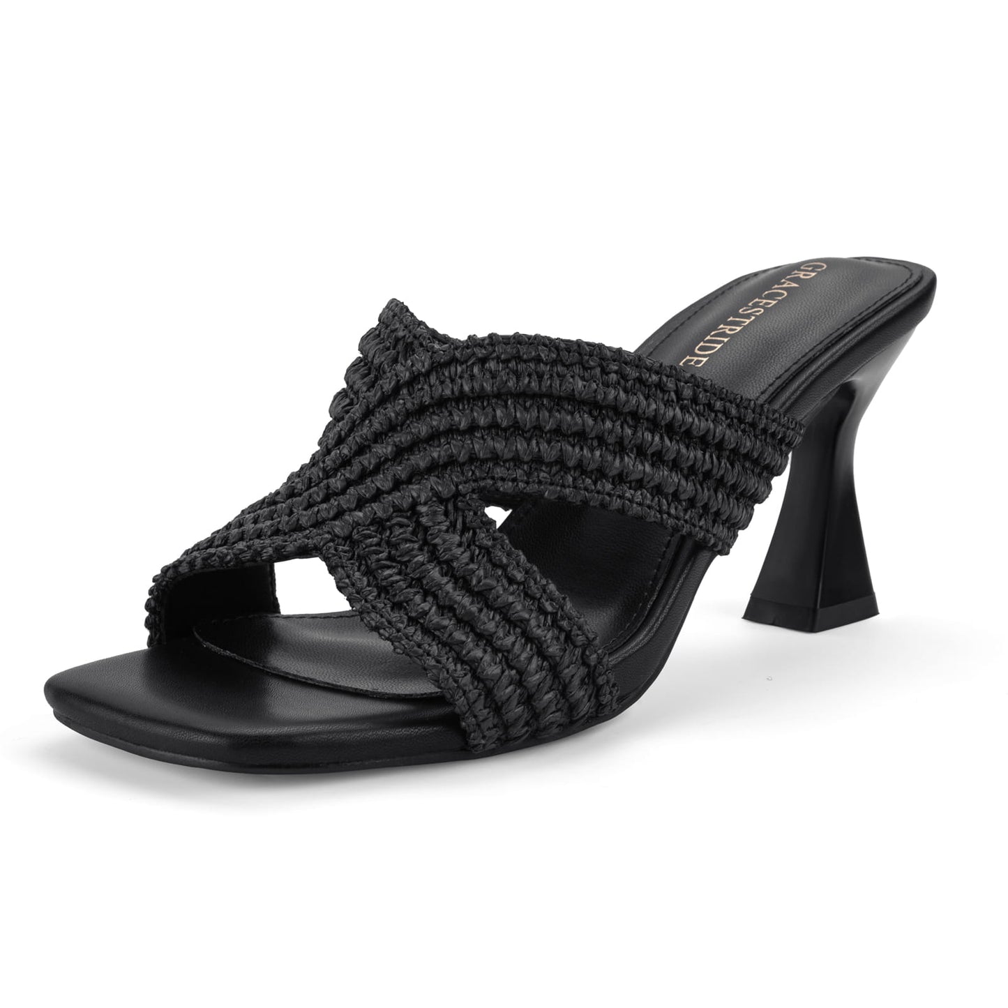 Chunky Square Toe Mule Sandals