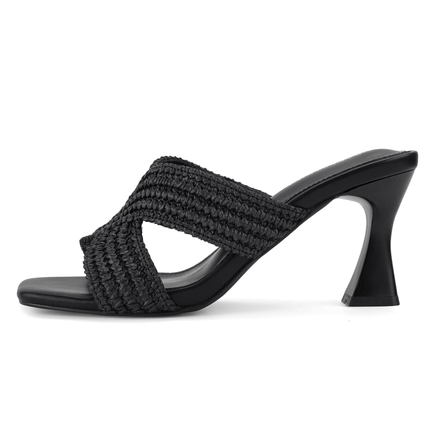 Chunky Square Toe Mule Sandals