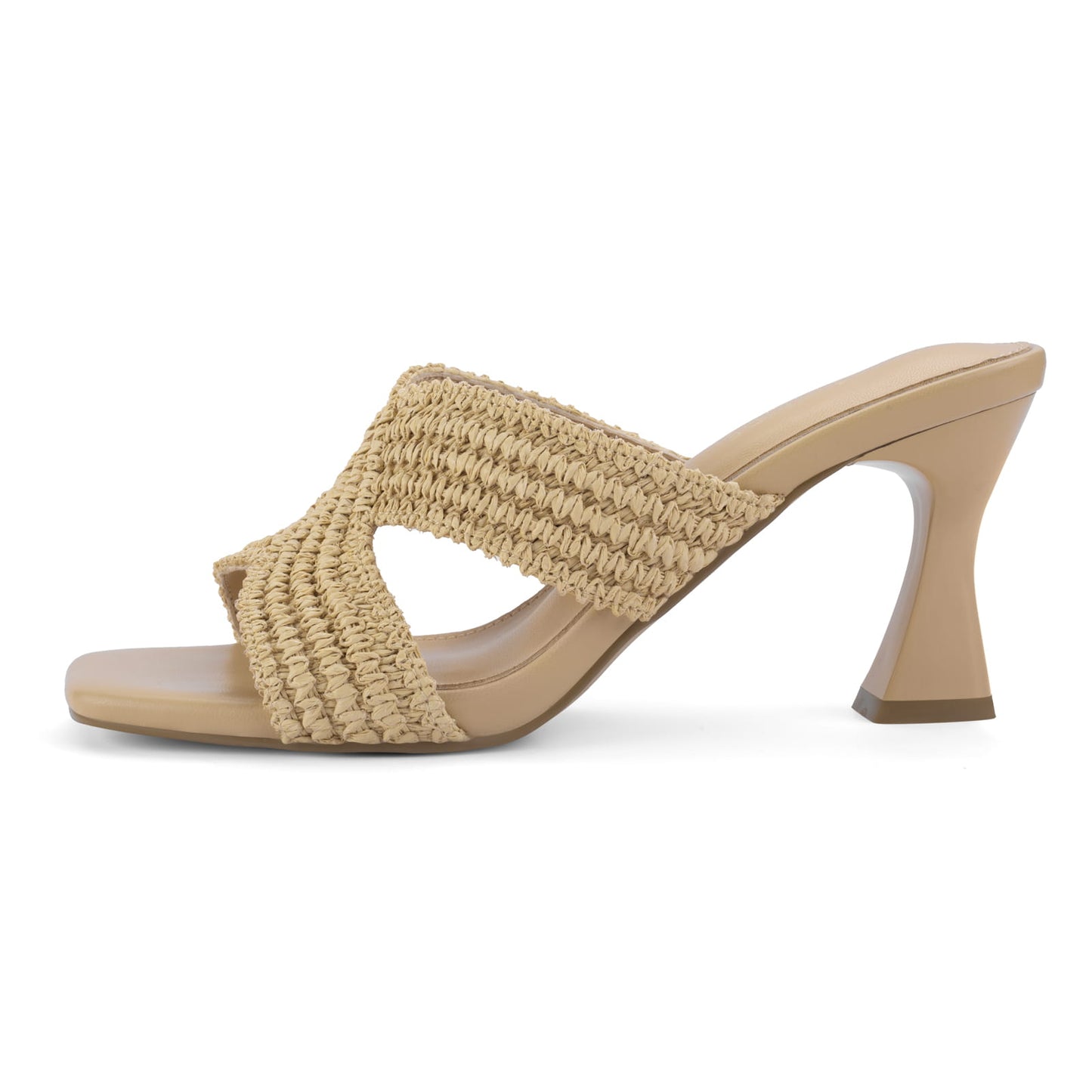 Chunky Square Toe Mule Sandals