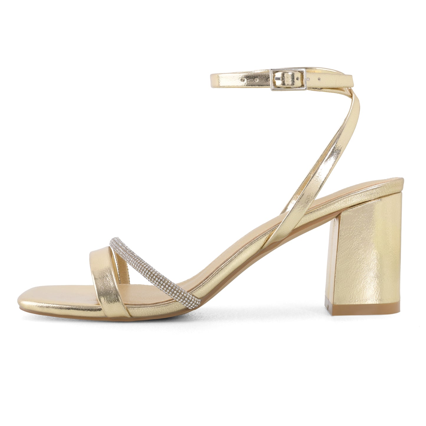 Rhinestone Strappy Heels