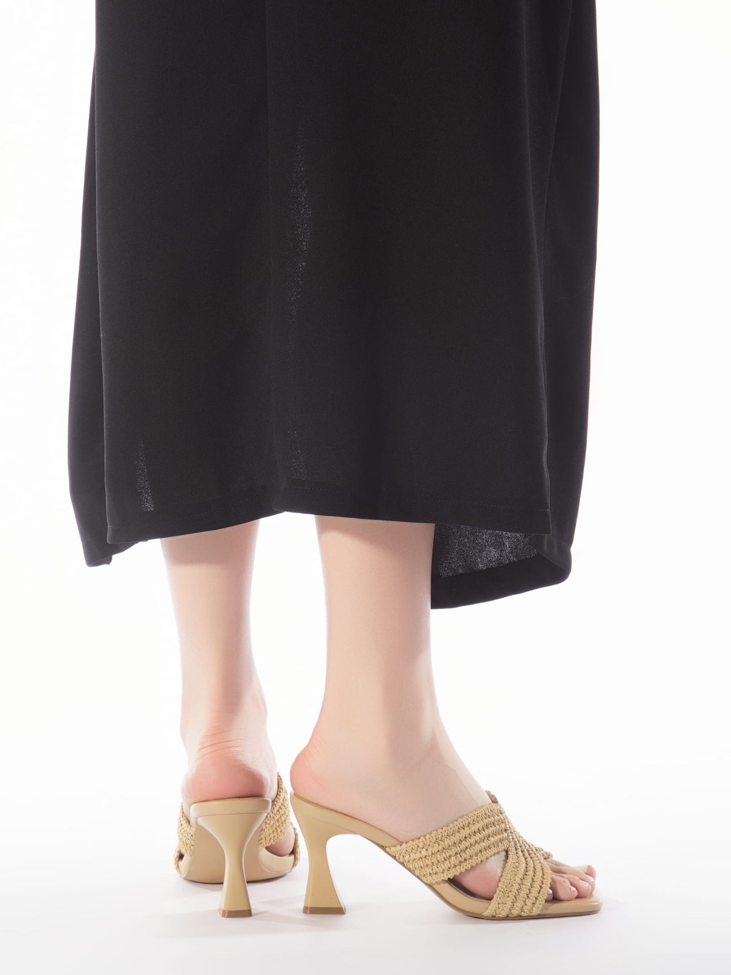 Chunky Square Toe Mule Sandals