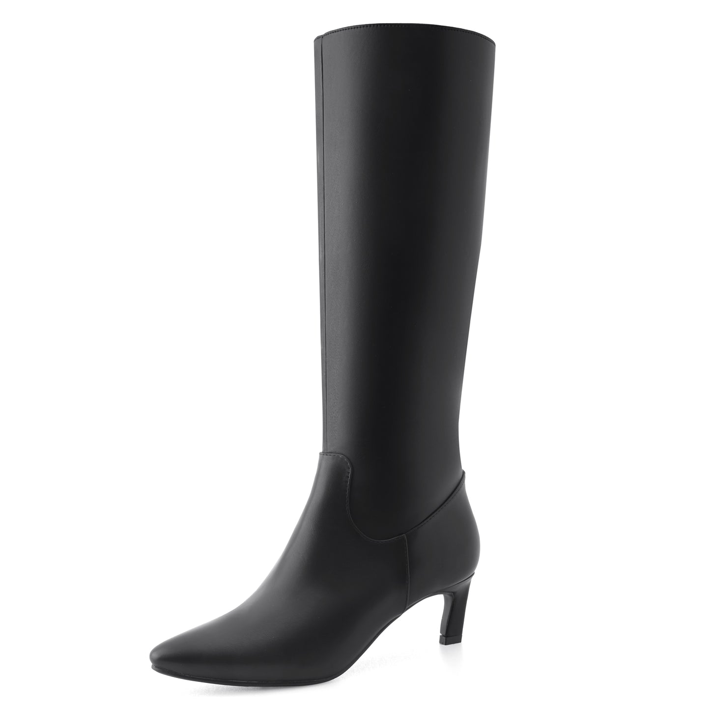 Kitten Heel Knee High Boots